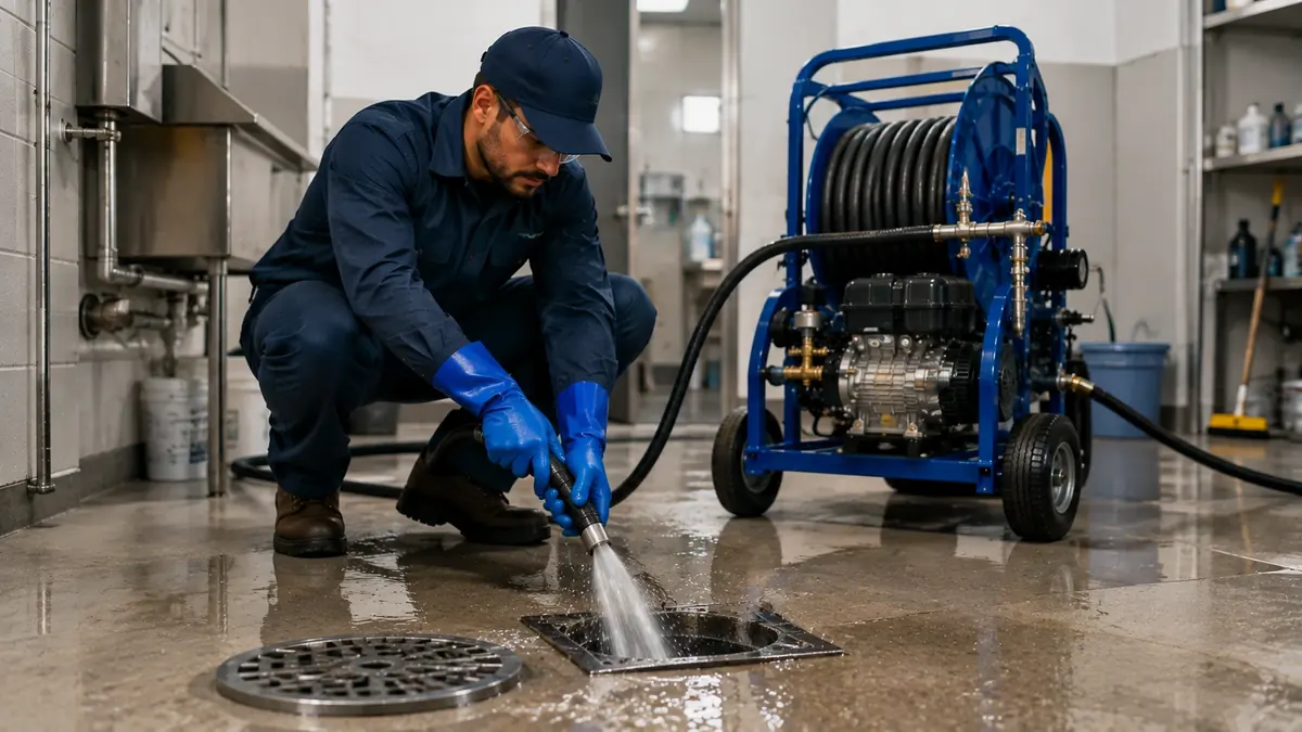 Floor Drain Hydro Jet Cleaning in San Miguel