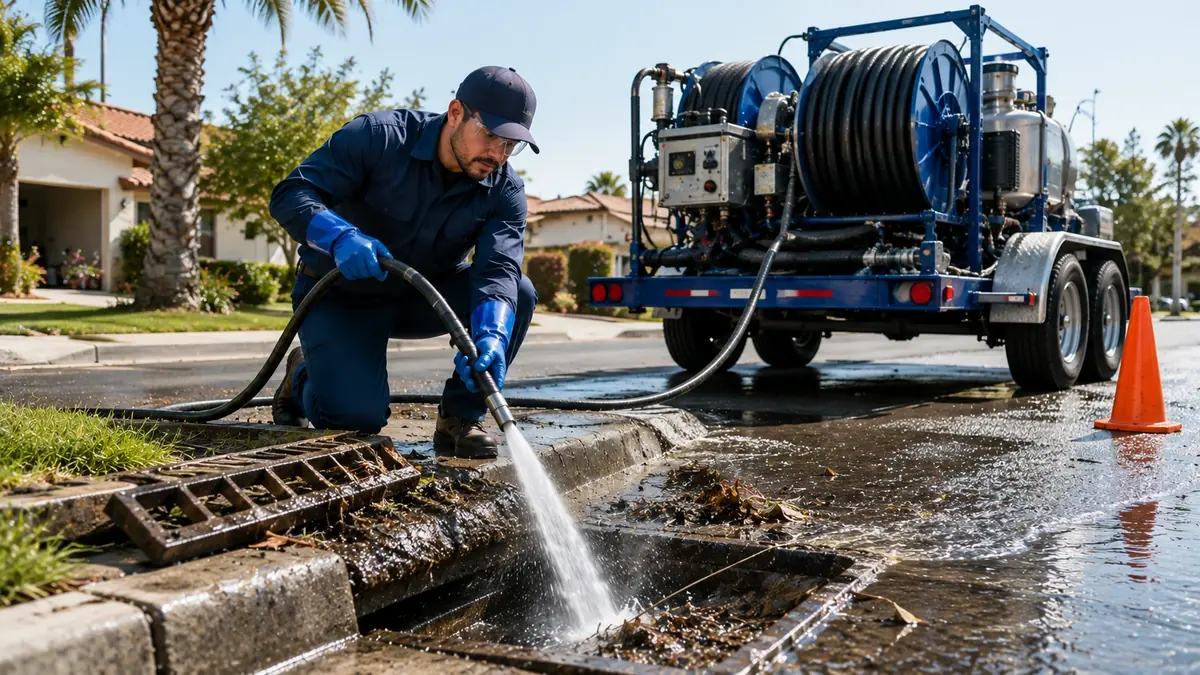 Storm Drain Hydro Jet Cleaning in San Miguel