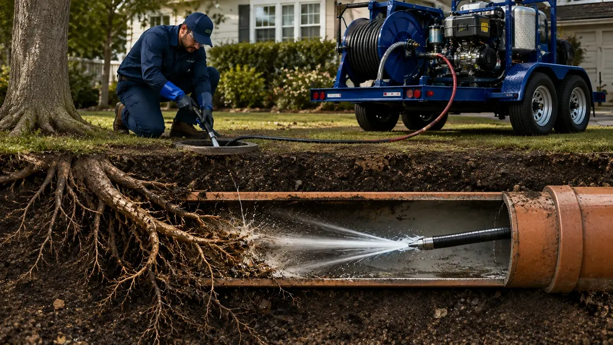 Tree Root Removal with Hydro Jetting in San Miguel